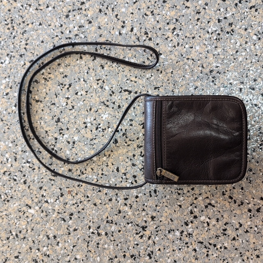 G. H. Bass Vintage Brown Leather Mini Crossbody